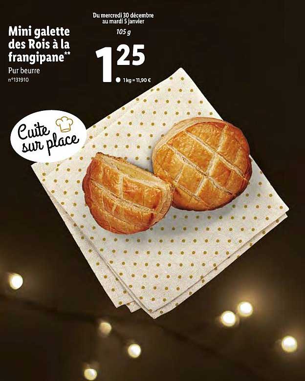 mini galette des rois à la frangipane