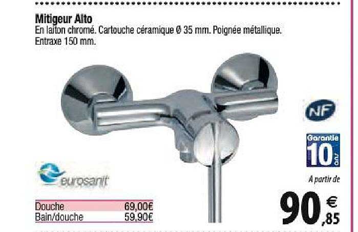 mitigeur alto eurosanit