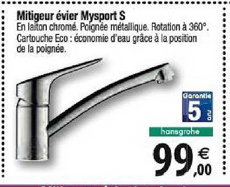 Mitigeur évier Mysport S