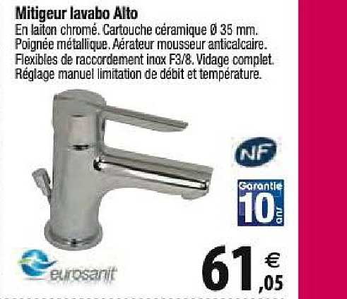 mitigeur lavabo alto