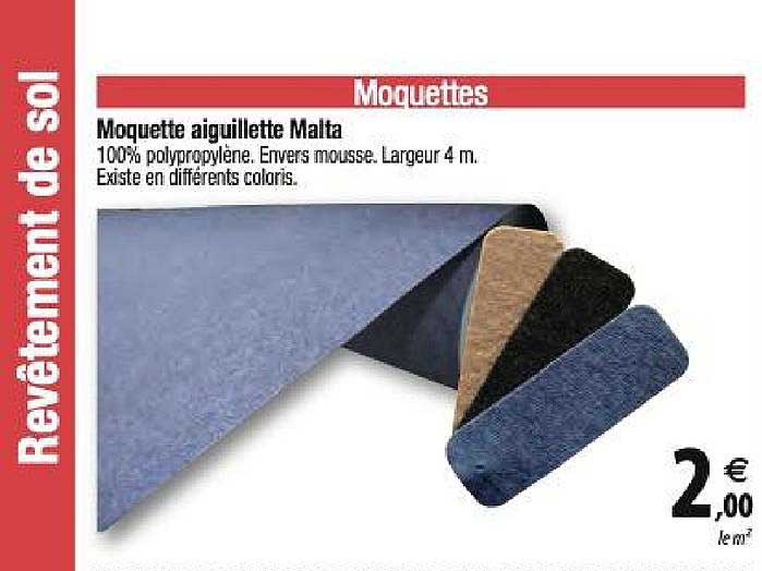 moquette aiguillette malta