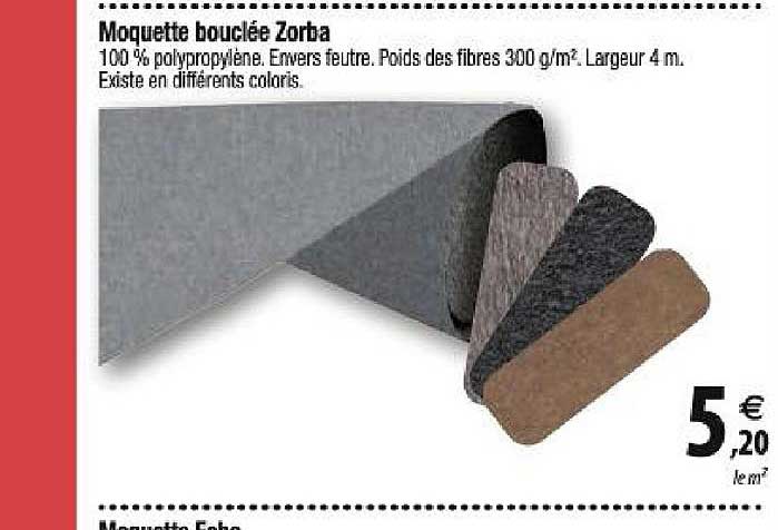 moquette bouclée zorba