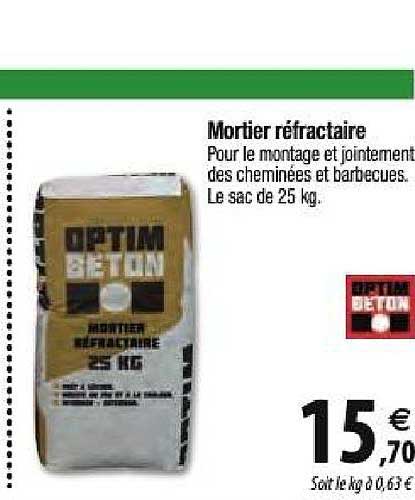 mortier réfractaire