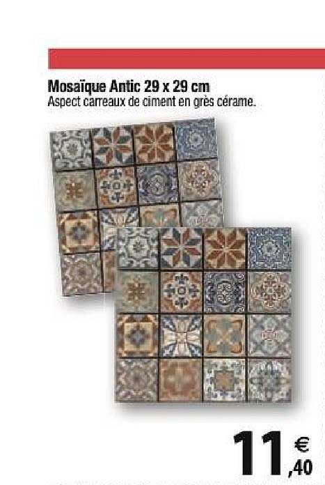mosaïque antic 29x29 cm