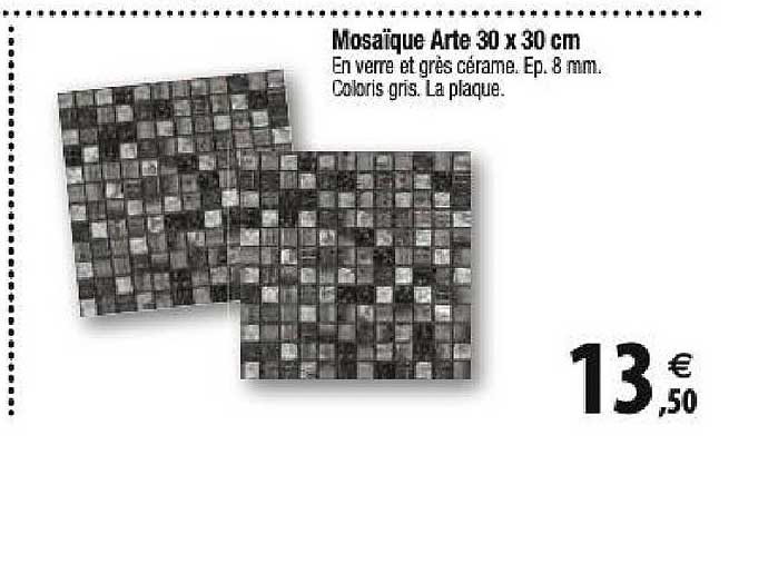 mosaïque arte 30x30 cm