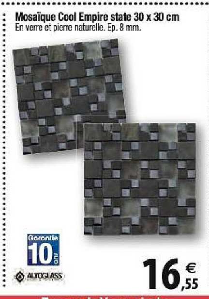 mosaïque cool empire state 30x30 cm