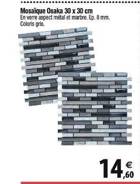 mosaïque osaka 30x30 cm
