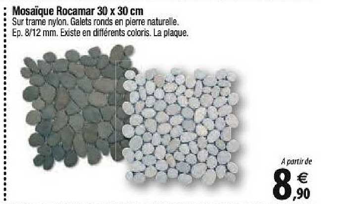 mosaïque rocamar 30x30 cm