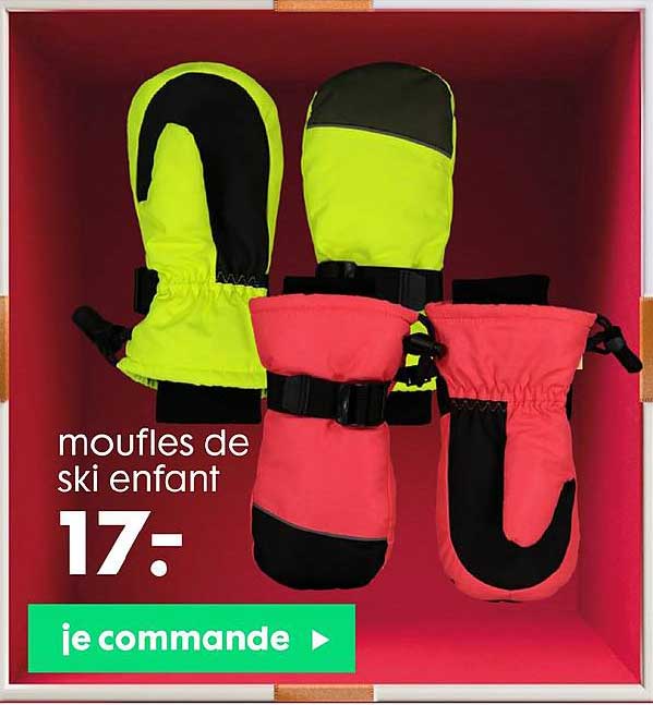 moufles de ski enfant
