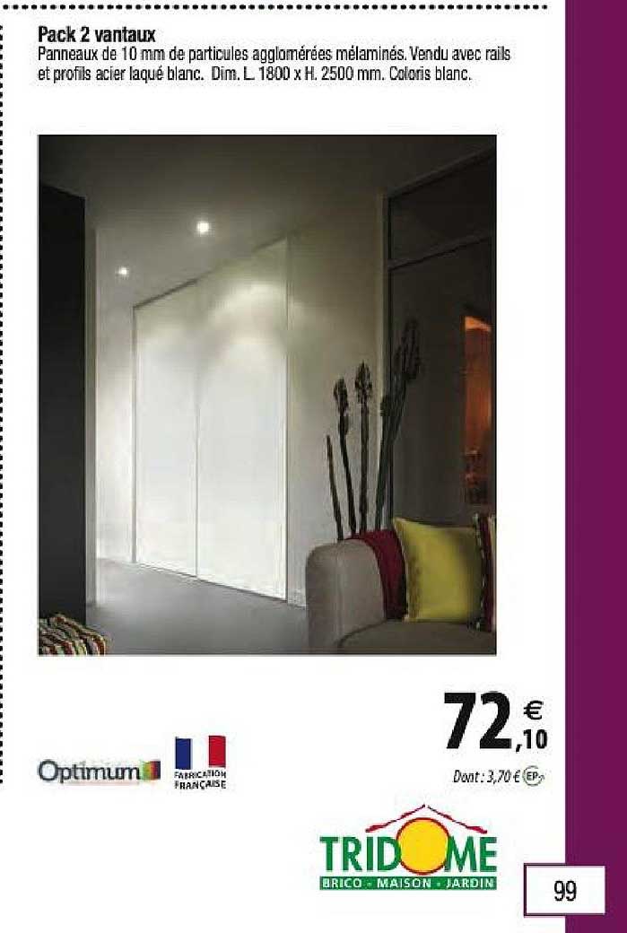 pack 2 vantaux optimum