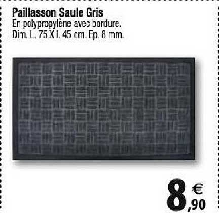 paillasson saule gris