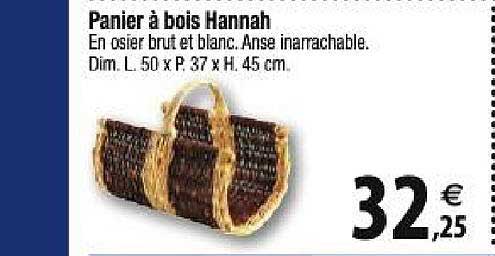 panier à bois hannah
