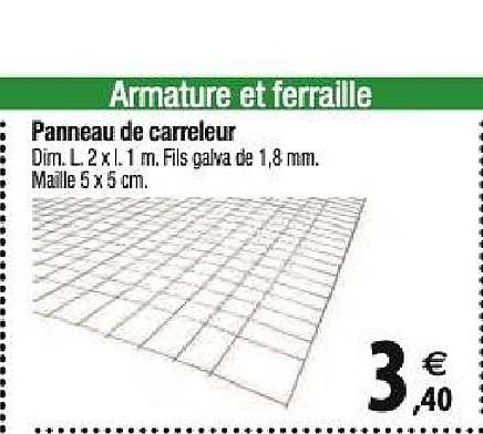 panneau de carreleur