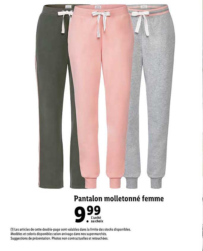 Pantalon Molletonné Femme