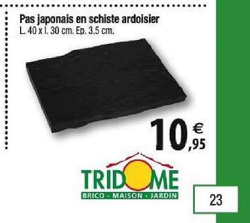 pas japonais en schiste ardoisier