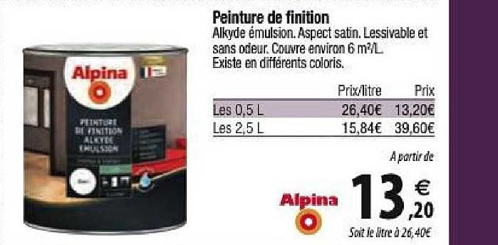 peinture de finition alpina