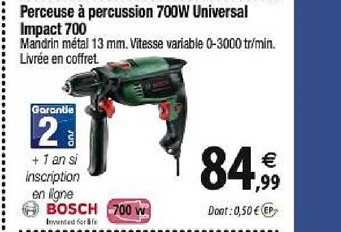 perceuse à percussion 700w universal impac 700