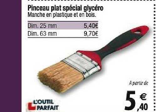 pinceau plat spécial glycéro