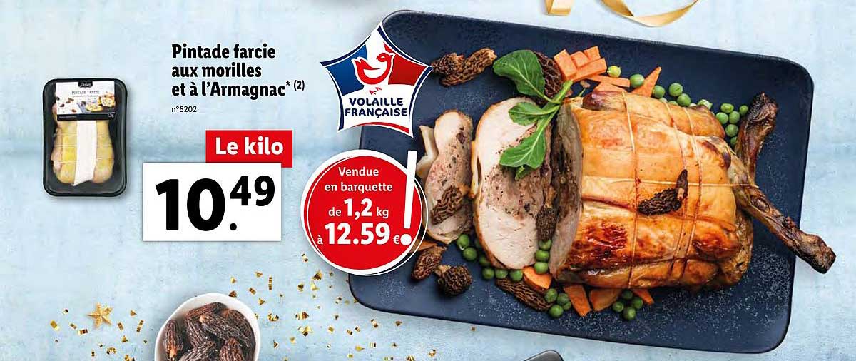 pintade farcie aux morilles et à l'armagnac