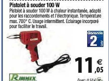 pistolet à souder 100w