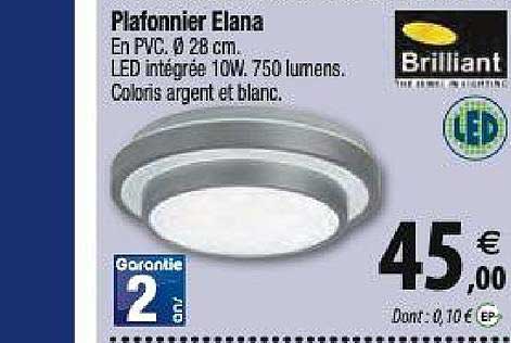 plafonnier elana brilliant