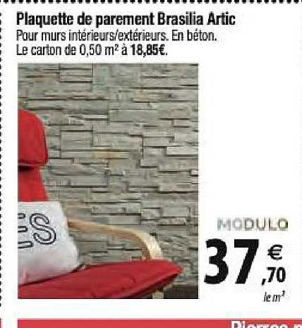 plaquette de parement brasilia artic