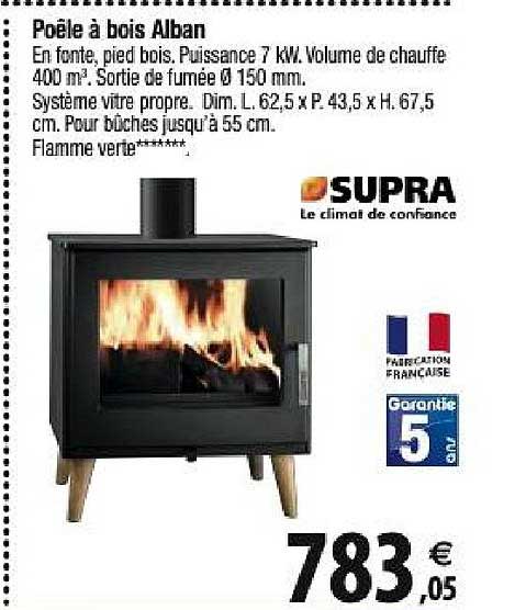 poêle à bois alban