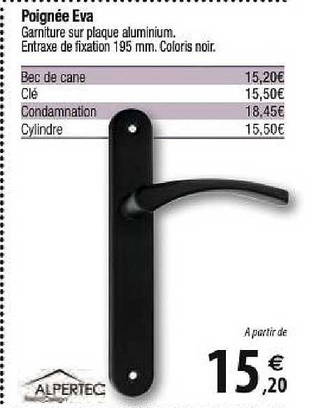 poignée eva alpertec