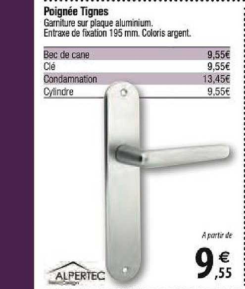 poignée tignes alpertec