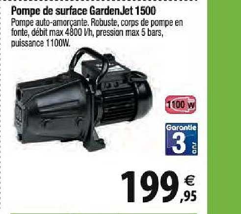 Pompe De Surface Gardenjet 1500