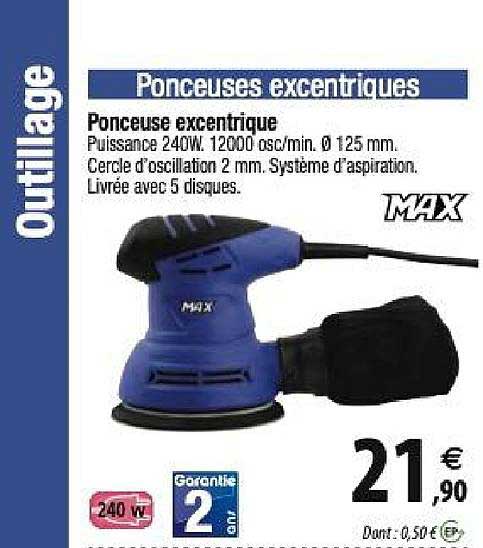 ponceuse excentrique