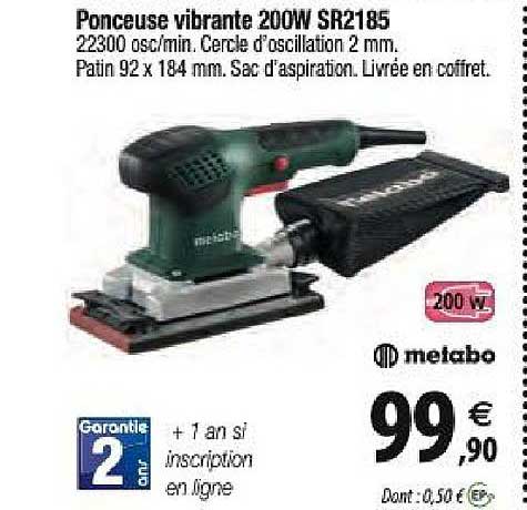 ponceuse vibrante 200w sr2185