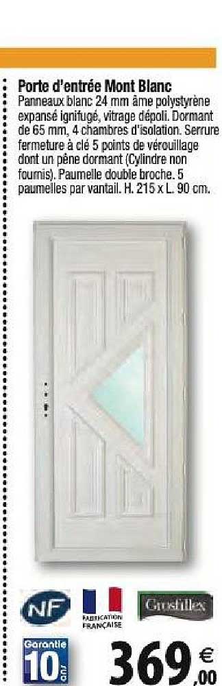 porte d'entrée mont blanc