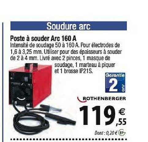poste à souder arc 160 a