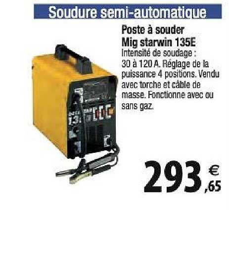 poste à souder mig starwin 135e