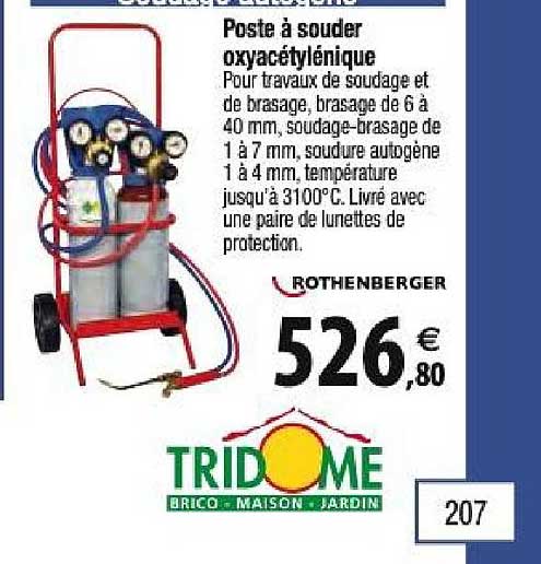 poste à souder oxyacétylénique