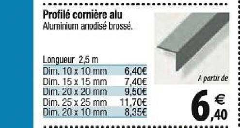 profilé cornière alu