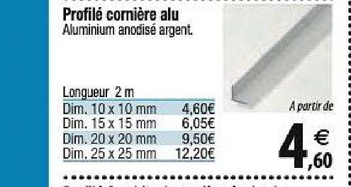 profilé cornière alu