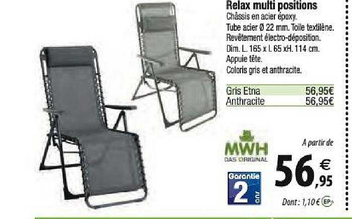 relax multi positions mwh