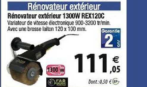 rénovateur extérieur 1300w rex120c