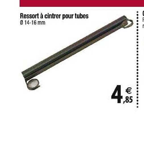 ressort à cintrer pur tubes