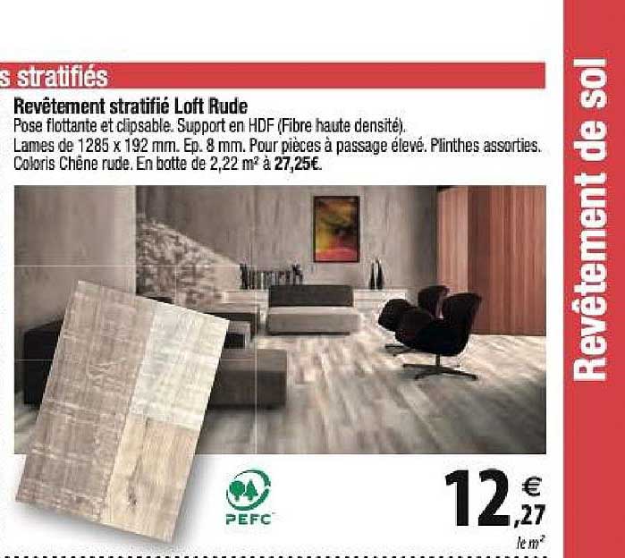 revêtement stratifié loft rude
