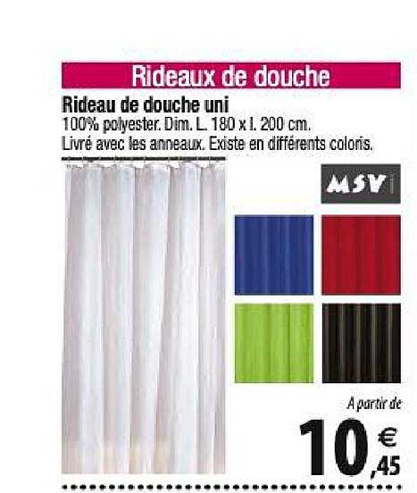 Rideau De Douche Uni Msv