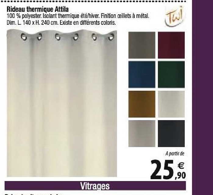 Rideau Thermique Attila