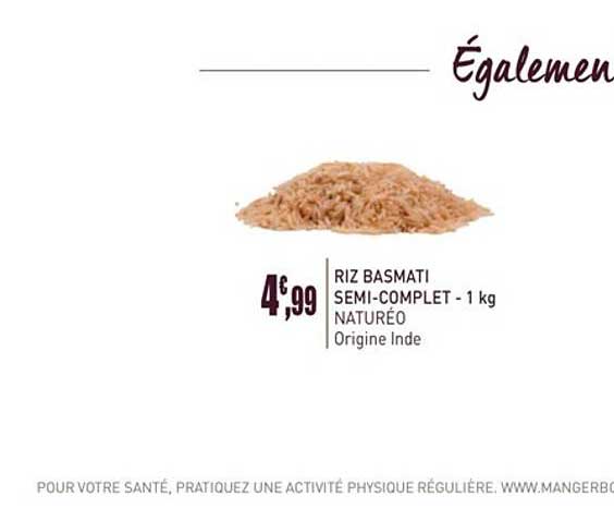 riz basmati semi complet