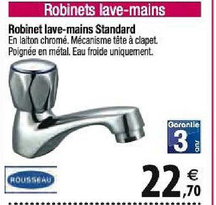 robinet lave mains standard