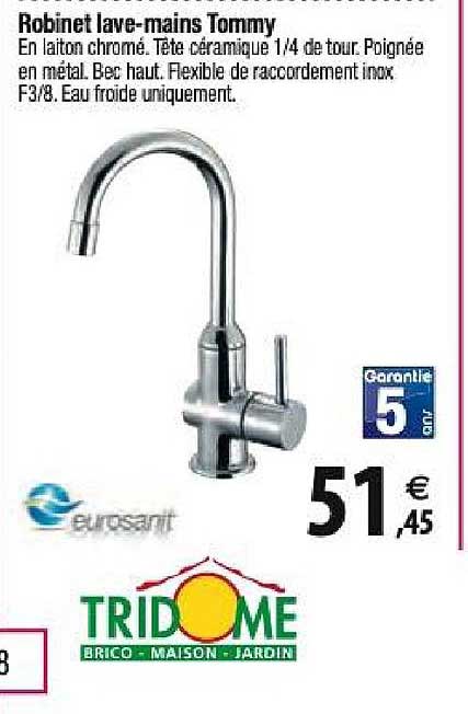 robinet lave mains tommy