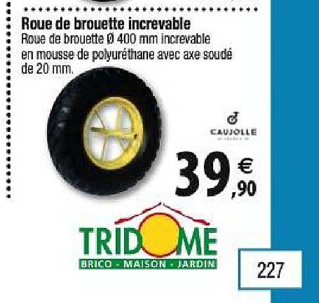roue de brouette increvable caujolle