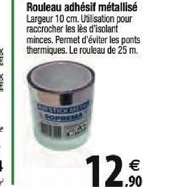 Rouleau Adhésif Métallisé