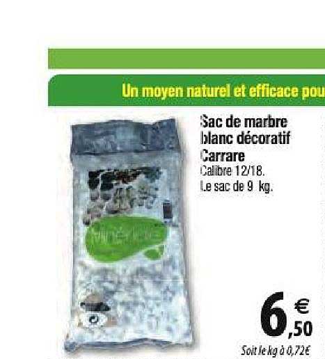 sac de marbre blanc décoratif carrare